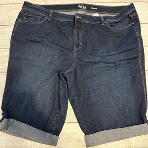 Stylish Dark Blue Denim Shorts
